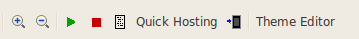 Quick hosting toolbar