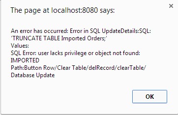 new error message